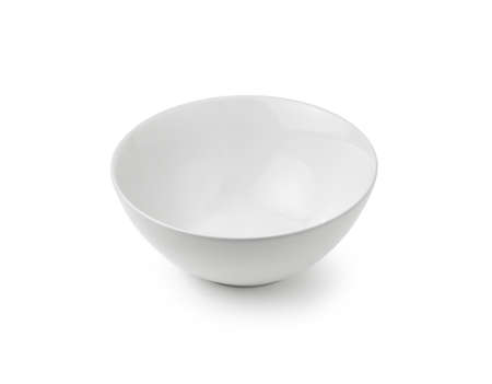 white bowl isolated on white backgroundの写真素材