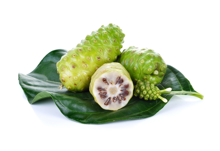 Exotic Fruit - Noni on white backgroundの写真素材
