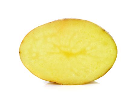potato isolated on white backgroundの写真素材