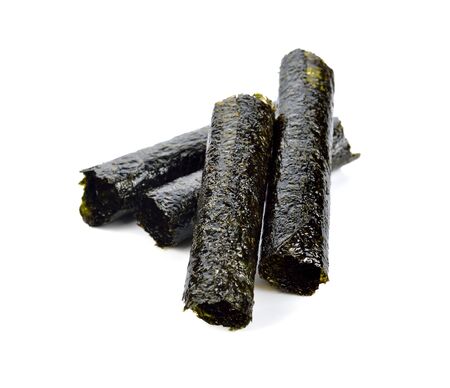 Nori isolated on white backgroundの写真素材