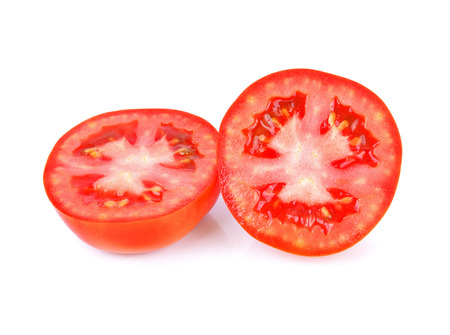 tomatos isolated on white background.の写真素材