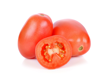 tomatoes isolated on white background.の写真素材