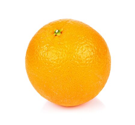 Orange fruit isolated on white backgroundの写真素材