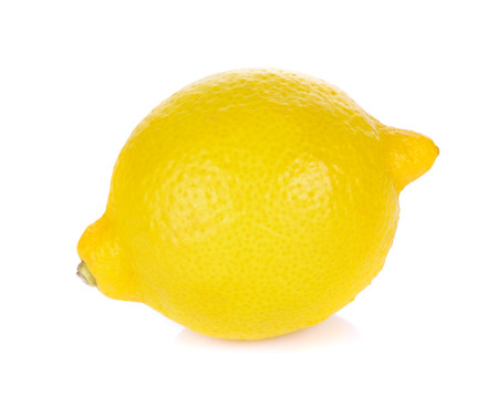 Lemon isolated on white backgroundの写真素材