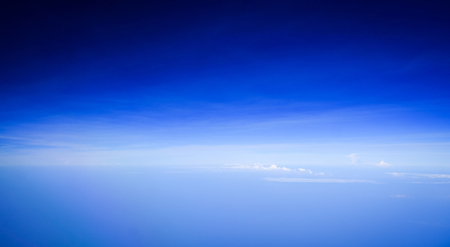 Blue sky with white clouds.の写真素材