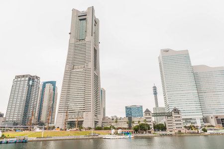YOKOHAMA, JAPAN - November 6: Yokohama Minato Mirai 21 Area in Yokohama, Japan on November 6, 2014. Minato Mirai 21 is a large urban development, and the central business district of Yokohama, Japanのeditorial素材