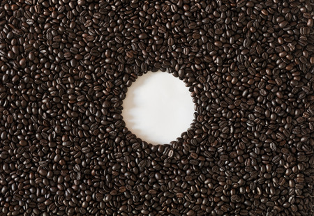 roasted coffee beans, can be used as backgroundの写真素材