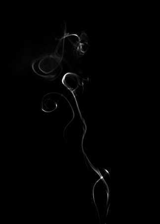 Abstract smoke on black backgroundの写真素材