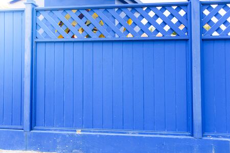 Close-up blue wooden is backgroundの写真素材
