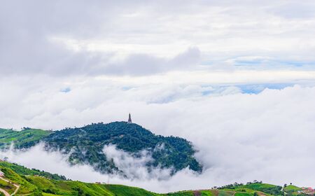 mountain and mist in Phu Thap Boek, Phetchabun Province, Thailand.の写真素材