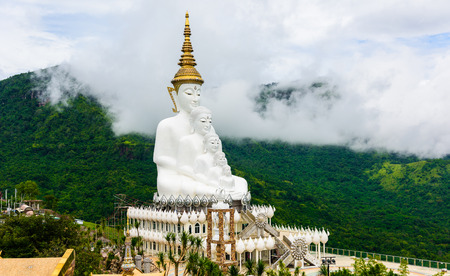 Big Buddha statue at Wat Phra Thart Pha Son Kaew. buddhist monastery and temple in Khao Kor, Phetchabun, Thailand.の写真素材