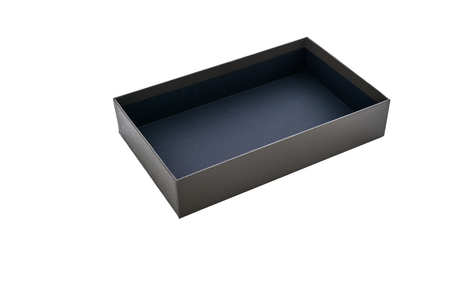 Open Leather Box isolated on a White backgroundの写真素材