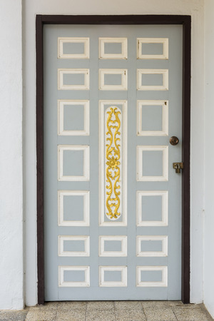 Old wooden door use for backgroundの写真素材