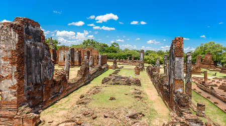 Ancient Pagoda in Wat Phrasisanpetch (Phra Si Sanphet). Ayutthaya historical city, Thailand. Ayutthaya Historical Parkの写真素材