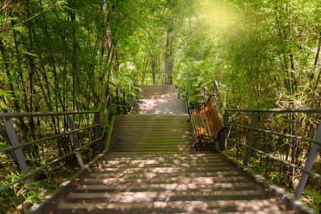 Natural path at the Hellfire Pass Trail, Death Railway - The Second World War memorial in...