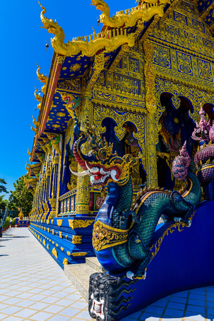 Buddhist Temple  " wat rong sua ten " Chiang Rai, Thailandの写真素材