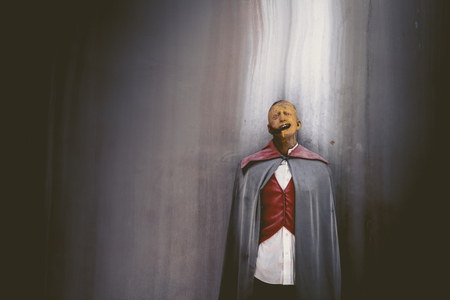 Halloween ghost puppet, Halloween zombie puppetの写真素材