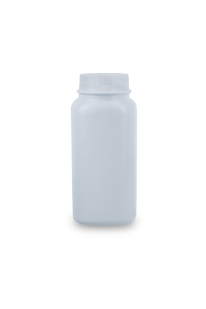 Baby talcum powder container isolated on white background with clipping pathの写真素材