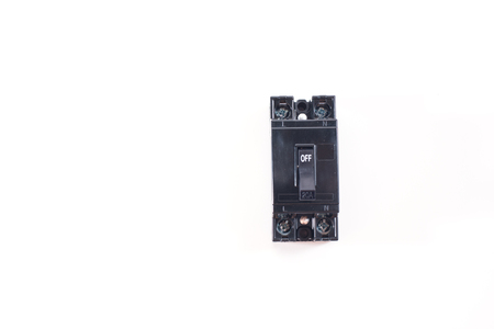Circuit Breakers with white backgroundの写真素材