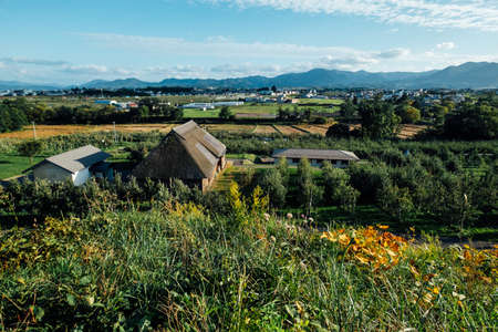 The peaceful and beautiful suburb of Japan After the epidemic of COVID-19のeditorial素材
