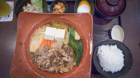 sukiyaki beefの写真素材