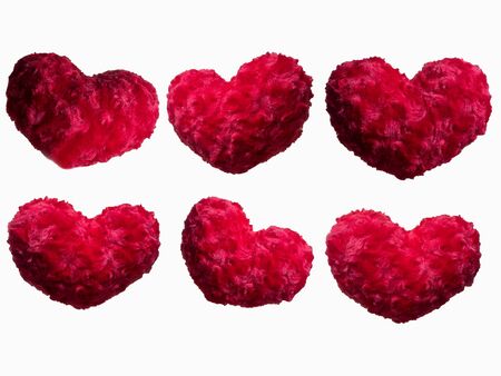 red heart on the white backgroundの写真素材