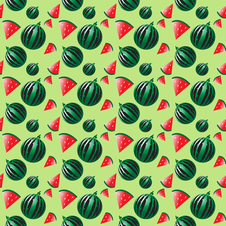 Watermelons pattern vector designのイラスト素材