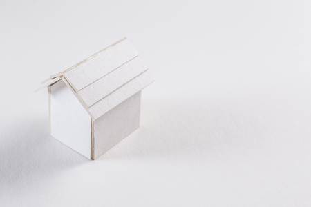 The building white paper house image ideaの写真素材