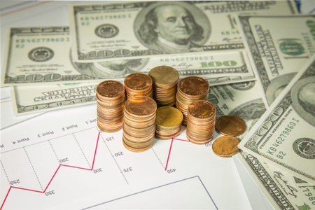 Make money by business idea concept image close up
