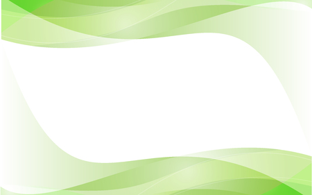 Green wave vector design white Backgroundのイラスト素材