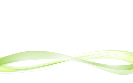 Green wave vector design white Backgroundのイラスト素材