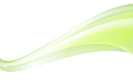 Green wave vector design white Backgroundのイラスト素材