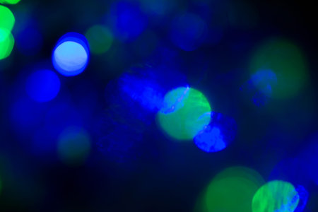 Abstract Background Light bulb multi color bokeh in shadow image