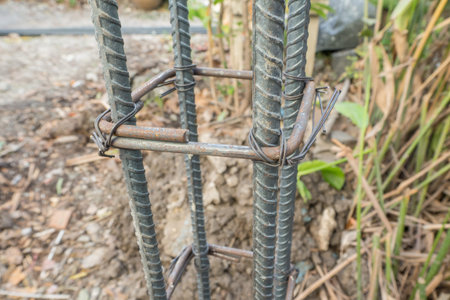 construction steel bar image close up  for background.