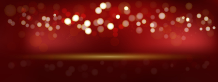 A luxury red bokeh vector image for Abstract background.のイラスト素材