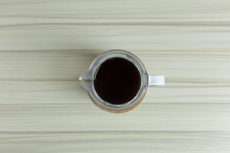The coffee drip cup on white table  for background image.の写真素材