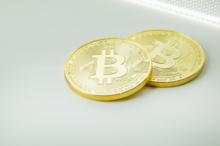 Bitcoin crypto currency electronic money image.の写真素材