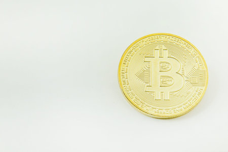 Bitcoin crypto currency electronic money image.