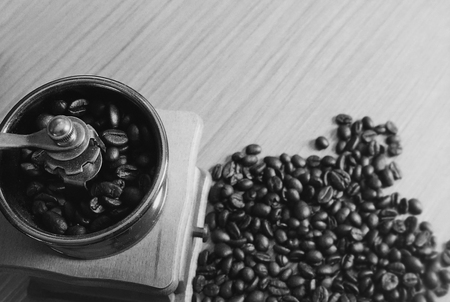 Photo film 135  black and white coffee roasted vintage look for background.の写真素材