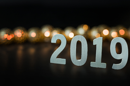 Happy new year 2019 celebration image background.の写真素材
