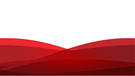 The Abstract vector image red wave on white background.のイラスト素材