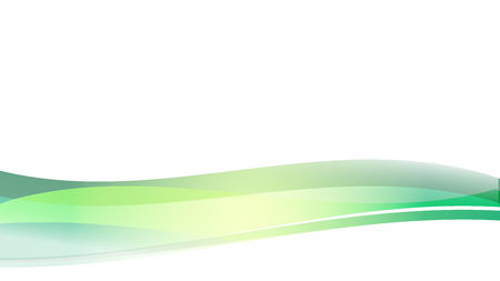 The Abstract vector image  Green wave on white background.のイラスト素材