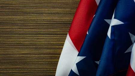 The American flag on wood  independence day content.の写真素材