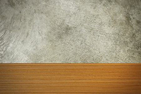 The wood and cement texture image material for background.