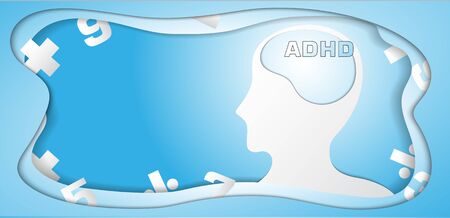 The ADHA  vector image for medical content.のイラスト素材