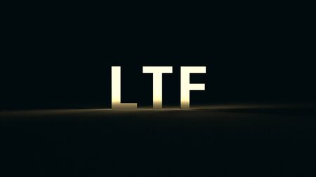 The Lte text in dark tone  3d rendering for business content.の写真素材