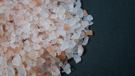 Himalayan Salt close up image for food content.