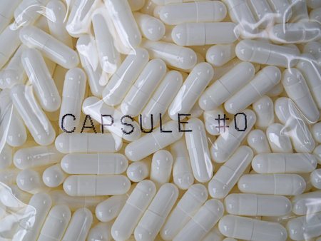 white capsules image for medical and sci content