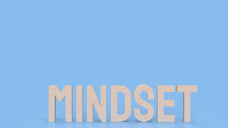 mindset white word for mental inclinationÂ or disposition concept 3d renderingの写真素材
