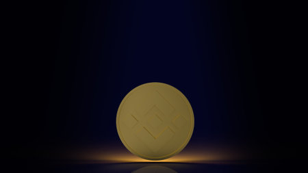 BNB or Coin cryptocurrency BinanceÂ  for cryptocurrency  Business concept 3d renderingの写真素材